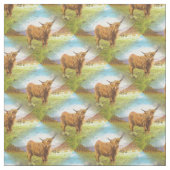 Hochlandstier Stoff (Muster)