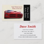 Hochleistungs-Kfz-Händler Visitenkarte (Vorne/Hinten)
