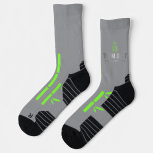 Hochleistungs-Sport-Kniestrumpf (Grau) Socken