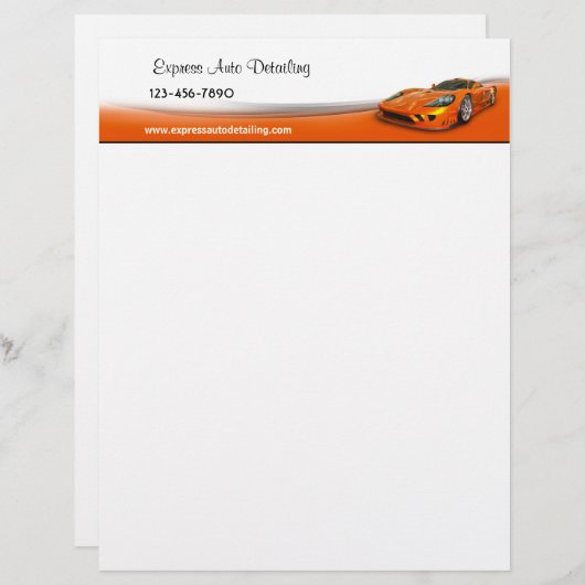 Hochleistungsfähiges Auto Briefbogen (Vorne/Hinten)