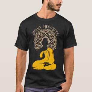 hochmeditiert Yin Yang Buddha Geschenk T Shirt