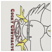 Hochnäsiger Auftragnehmer Stoff (Nahaufnahme)