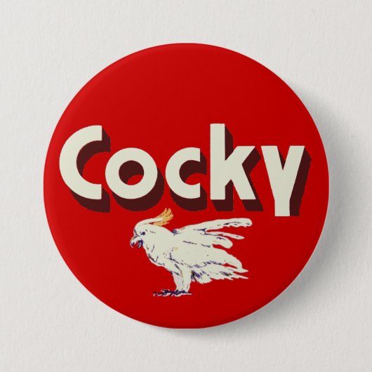 Hochnäsiger Knopf Button (Vorderseite)