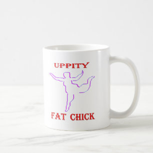 Hochnäsiges fettes Mädchen Kaffeetasse