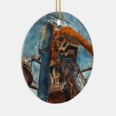 Hochofenverzierung Keramik Ornament (Rechts)