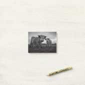 Hochparkkuh Mono Post-it Klebezettel (Auf Schreibtisch)