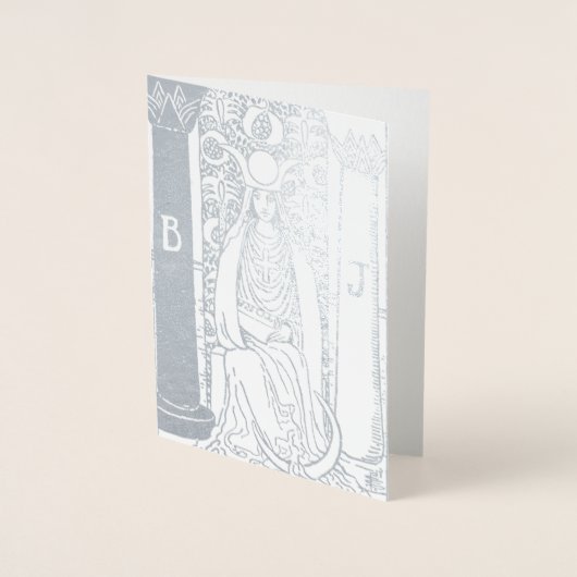 Hochpriester Silberkarte für das Tarot Folienkarte (Vorderseite)
