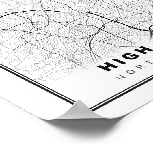 Hochpunktkarte Poster (Ecke)