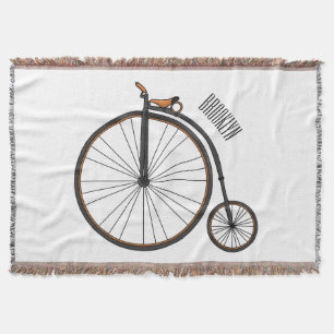 Hochrad Fahrrad Cartoon-Illustration Decke