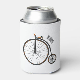 Hochrad Fahrrad Cartoon-Illustration Dosenkühler