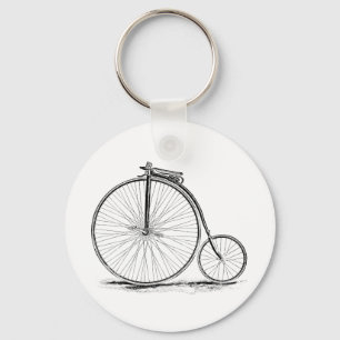 Hochrad-Veteranenfahrrad Penny Farthing Schlüsselanhänger