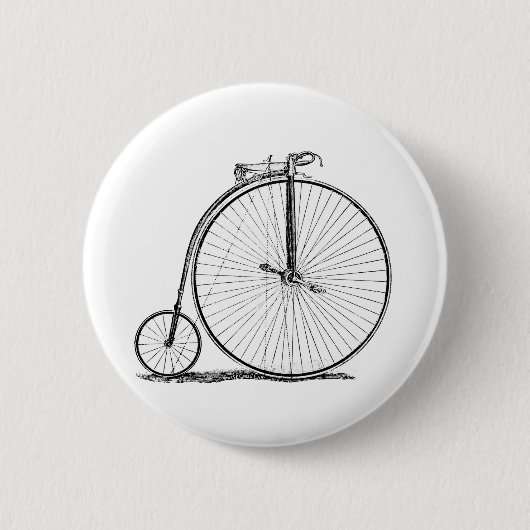 Hochräder Fahrrad Penny Farthing Button (Vorderseite)