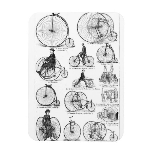 Hochräder Fahrrad Penny Farthing Magnet (Vertikal)