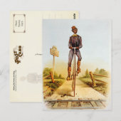 Hochradfahren Postkarte (Vorne/Hinten)
