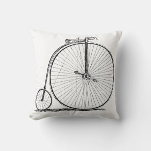Hochrädriges Fahrrad Penny Farthing Kissen