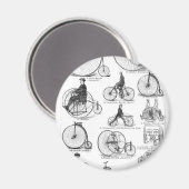 Hochrädriges Fahrrad Penny Farthing Magnet (Vorderseite/Rückseite)