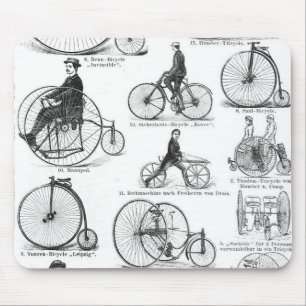 Hochrädriges Fahrrad Penny Farthing Mousepad