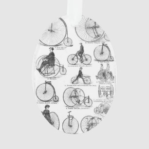 Hochrädriges Fahrrad Penny Farthing Ornament