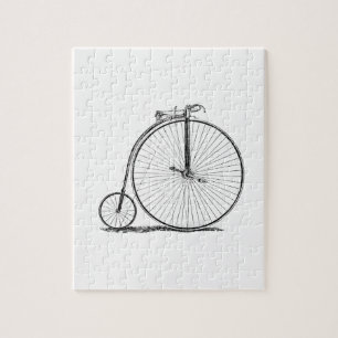 Hochrädriges Fahrrad Penny Farthing Puzzle