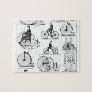 Hochrädriges Fahrrad Penny Farthing Puzzle