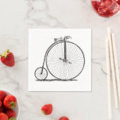 Hochrädriges Fahrrad Penny Farthing Serviette (Beispiel)