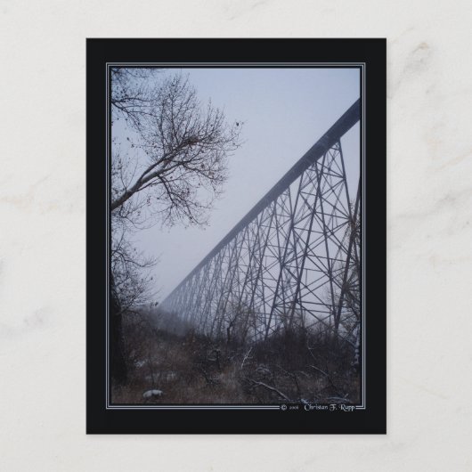 Hochrangige Bridge-Postkarte Postkarte (Vorderseite)