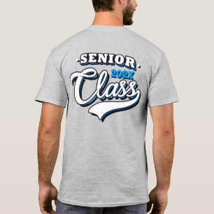 Hochrangige Schließend Klasse, hellblau T-Shirt