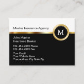 Hochrangige Visitenkarten für Versicherungsunterne Visitenkarte (Vorderseite)