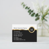 Hochrangige Visitenkarten für Versicherungsunterne Visitenkarte (Stehend Vorderseite)