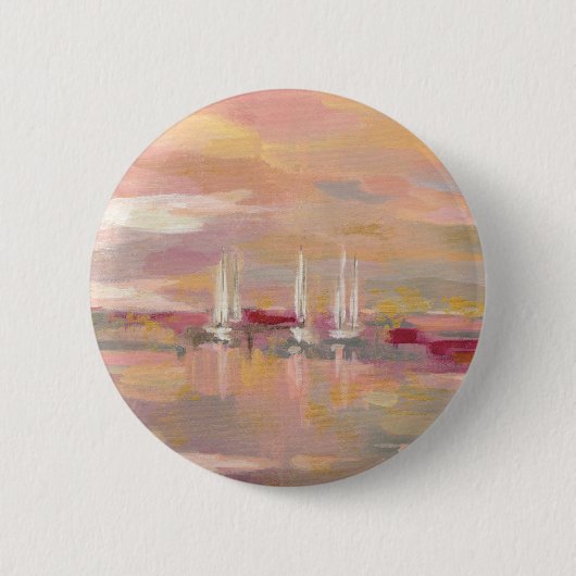 Hochrot-Wellen Button (Vorderseite)