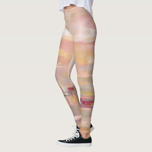 Hochrot-Wellen Leggings (Links)