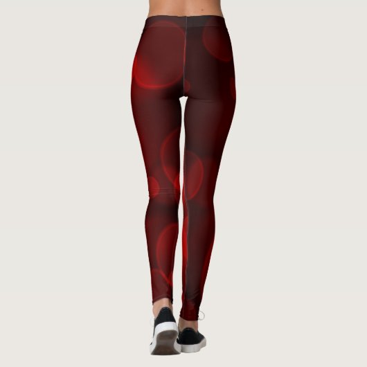 Hochrote Blasen Leggings (Rückseite)
