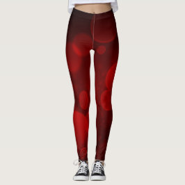 Hochrote Blasen Leggings