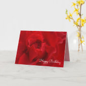 Hochrote Rosen-alles Gute zum Geburtstag Karte (Gelbe Blume)
