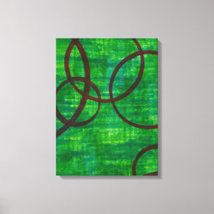 Hochrote Spur II Leinwanddruck