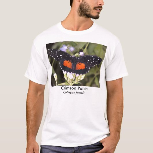 Hochroter Flecken-Schmetterling T-Shirt (Vorderseite)