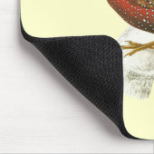 Hochroter gehörnter Fasan Mousepad (Ecke)