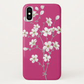 Hochroter Kasten mit Frühling ` s Blumen Case-Mate iPhone Hülle (Rückseite)