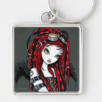 "Hochroter" roter TätowierungCyber Goth