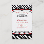 Hochrotes Rot100 Visitenkarte (Rückseite)