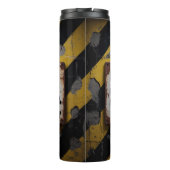 HOCHSARKASTISCH - VORSICHTIG THERMOSBECHER (Rückseite)