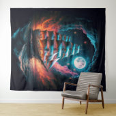 HOCHSCHIFFSEGELN IN DUNKELNIGHT DREAM ODYSSEY WANDTEPPICH (Beispiel (Horizontal))