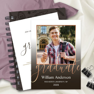 Hochschulabschluss Foto Party Einladung