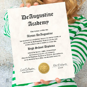 Hochschulabschluss für Homeschooling Poster