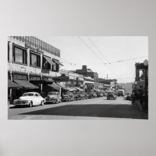 Hochschulallee in Seattle, Washington Poster