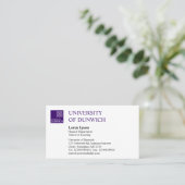 Hochschulart - Deep Purple Visitenkarte (Stehend Vorderseite)