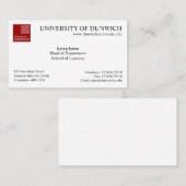 Hochschulart v4 visitenkarte (Vorne/Hinten)