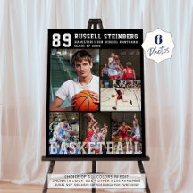 Hochschulbasketball-Abschlussball-Fotocollage