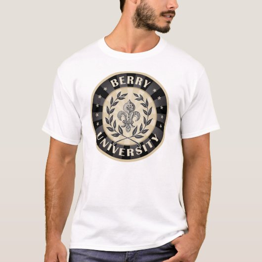 Hochschulbeeren-Schwarzes T-Shirt (Vorderseite)