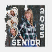 Hochschuldiplom 2025 ornament aus metall (Vorderseite)